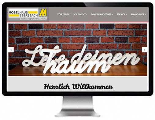 Printscreen der Webseite von Möbelhaus Ebersbach Printscreen der Webseite von Möbelhaus Ebersbach