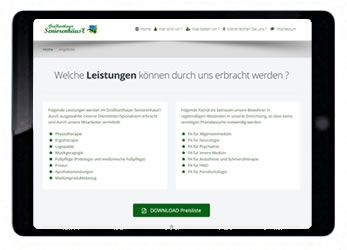 Printscreen der Webseite seniorenhaeusel-grossharthau.de Printscreen der Webseite seniorenhaeusel-grossharthau.de